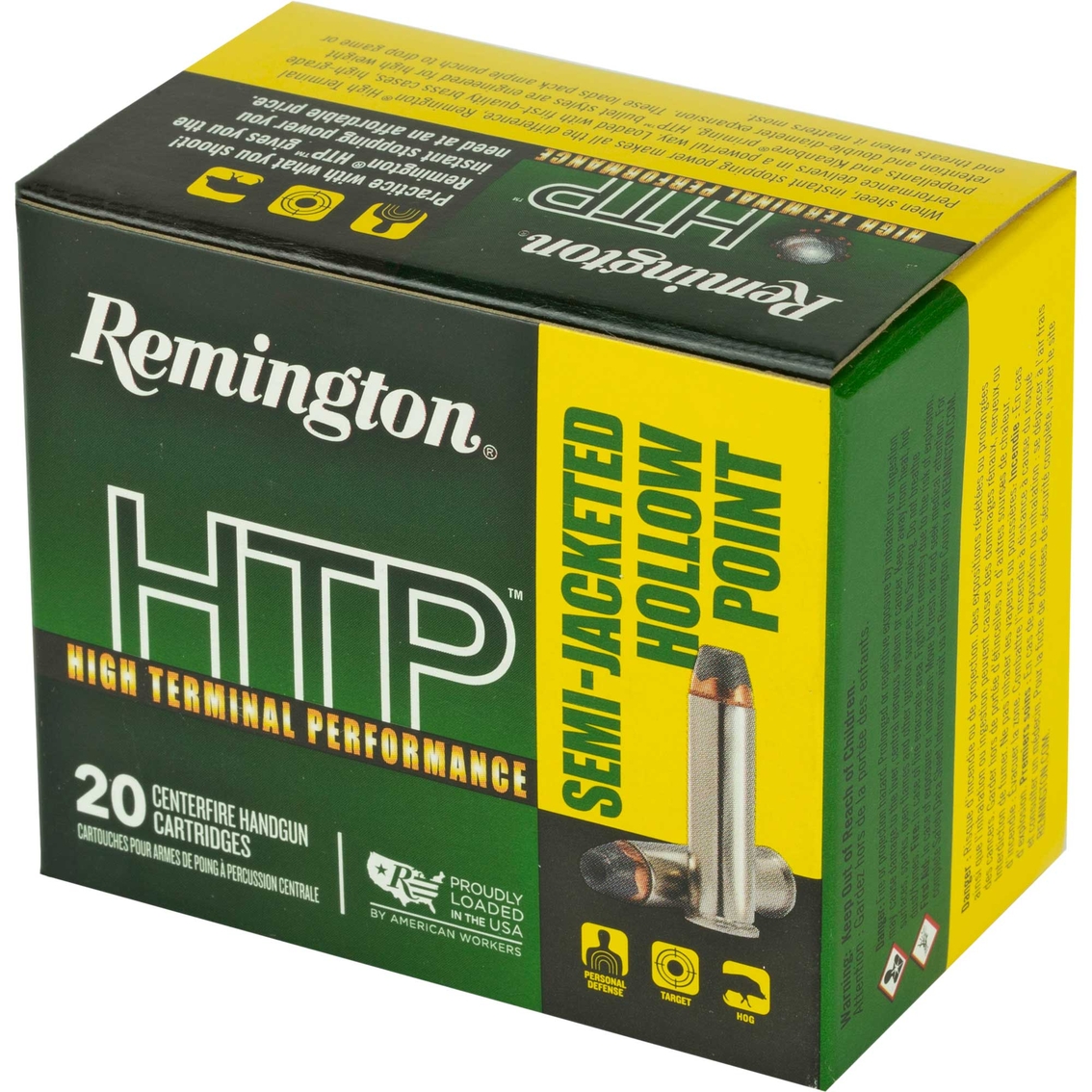 Remington High Terminal Performance .38 Special 125 Gr. Semi-jhp 20 ...