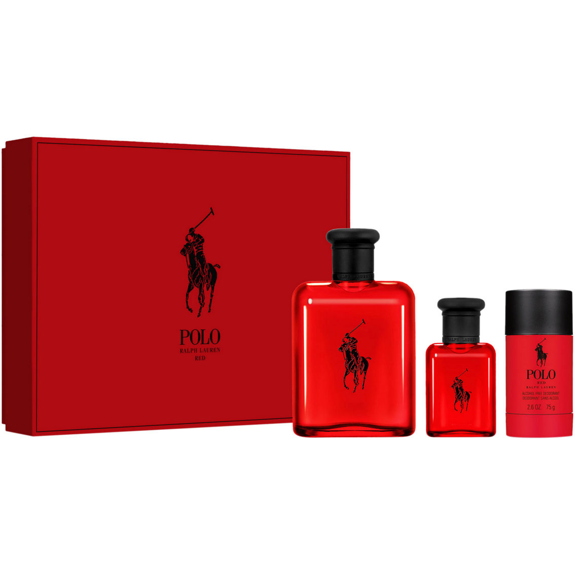 Ralph Lauren Polo Red Eau De Toilette 3 Pc. Gift Set | Gifts Sets For ...