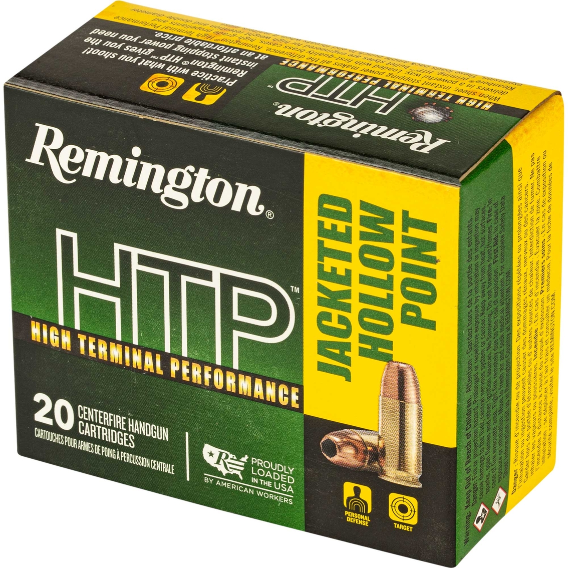 Remington High Terminal Performance 9mm 147 Gr. Jacketed Hollow Point ...