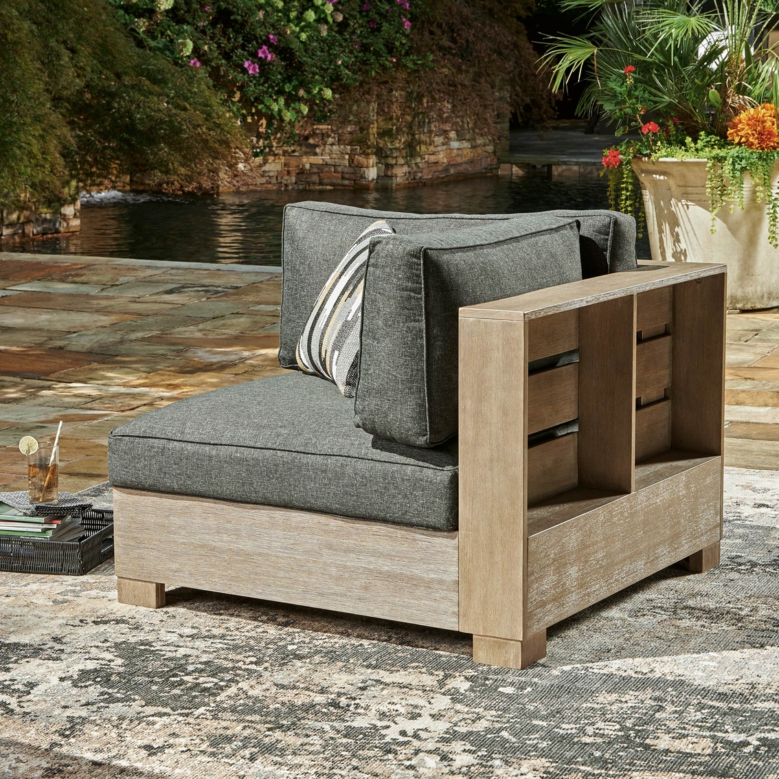 Signature Design by Ashley Citrine Park 2 pc. Outdoor Loveseat - Image 3 of 3