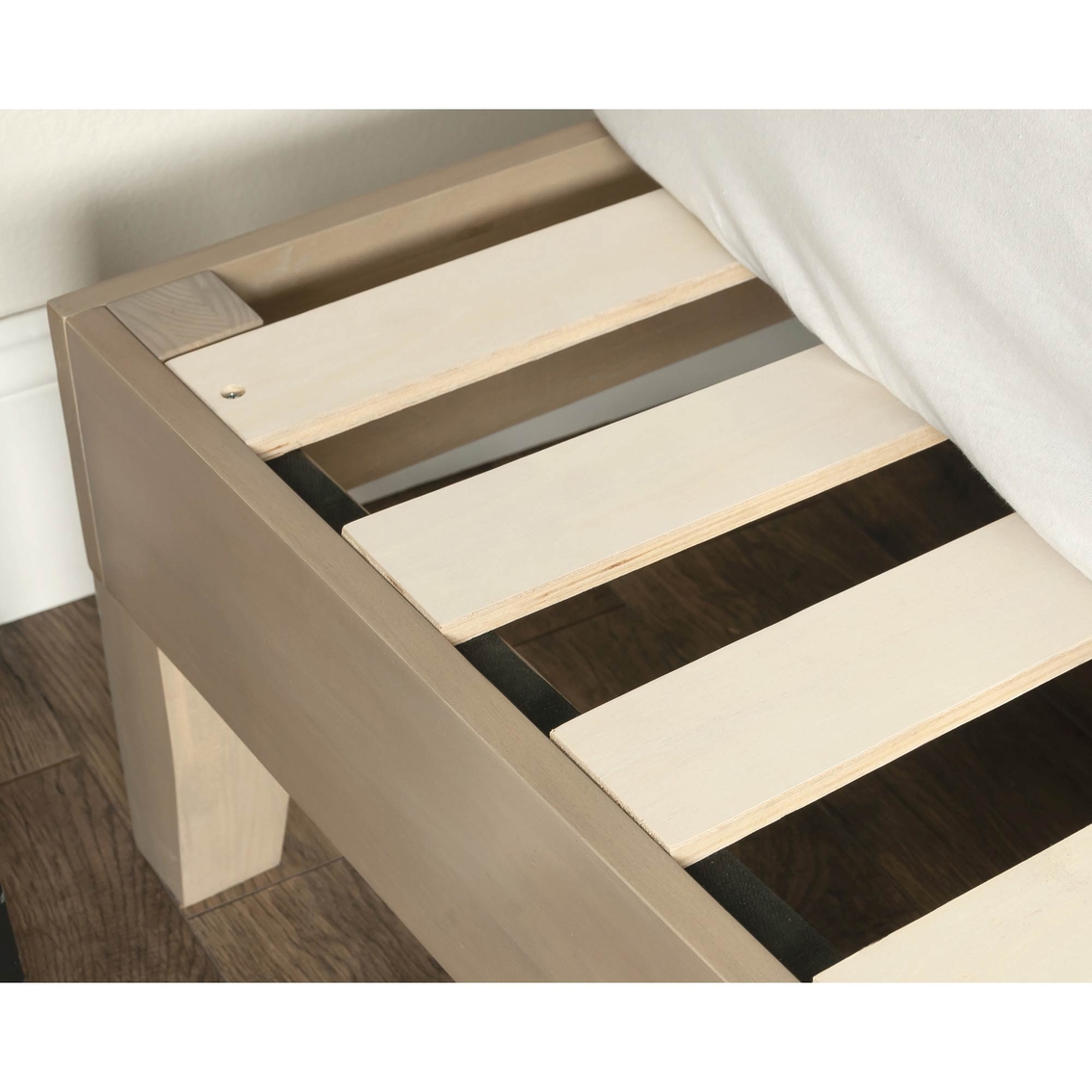 Sauder Queen Size Platform Bed, Solid Wood - Image 3 of 6