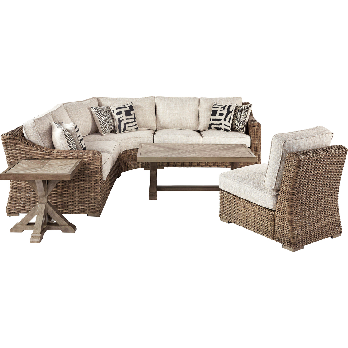 Signature Design by Ashley Beachcroft 4 pc. Sectional with Coffee and End Table - Image 1 of 9