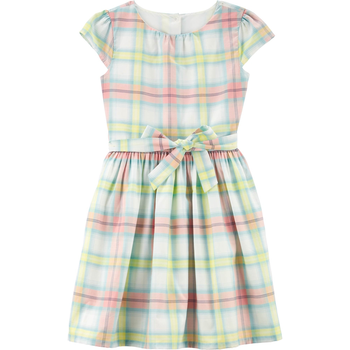Carter's Little Girls Plaid Easter Sateen Dress | Girls 4-6x | Clothing ...