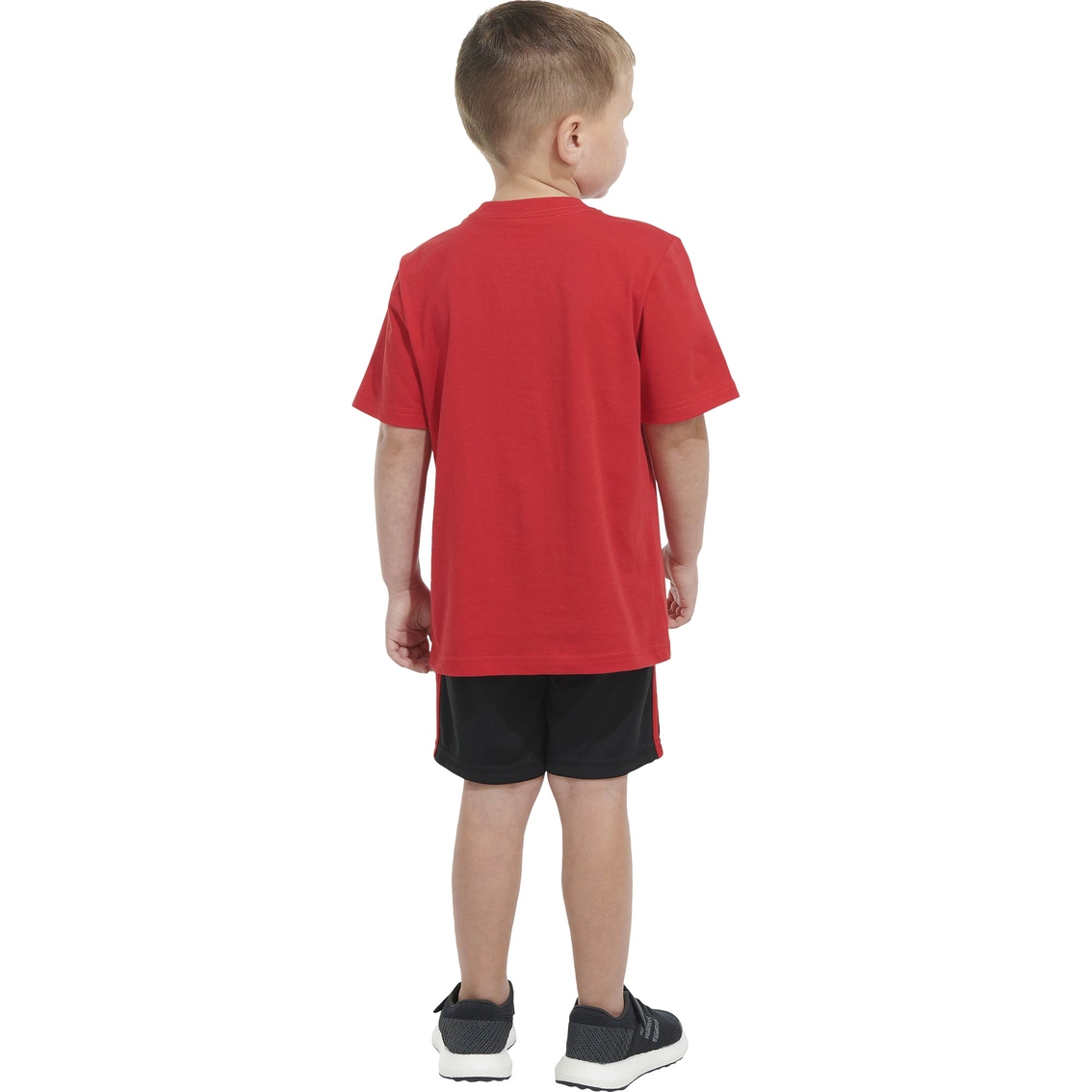Adidas Toddler Boys Cotton Graphic Tee and Shorts Set - Image 2 of 7