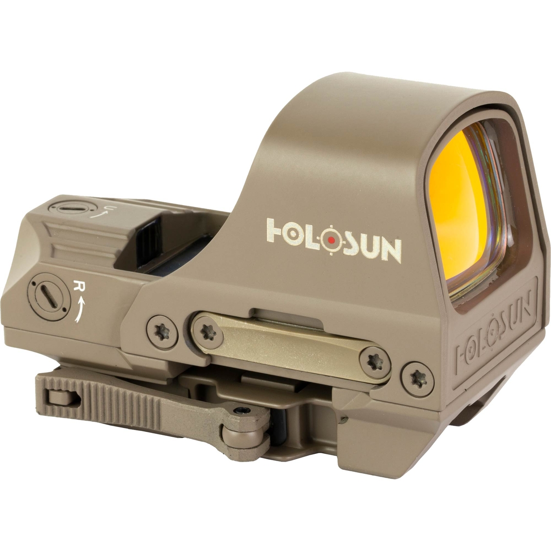 Holosun 510C Solar 1x 32 MOA Ring/2 MOA Dot Reflex Sight FDE - Image 2 of 3