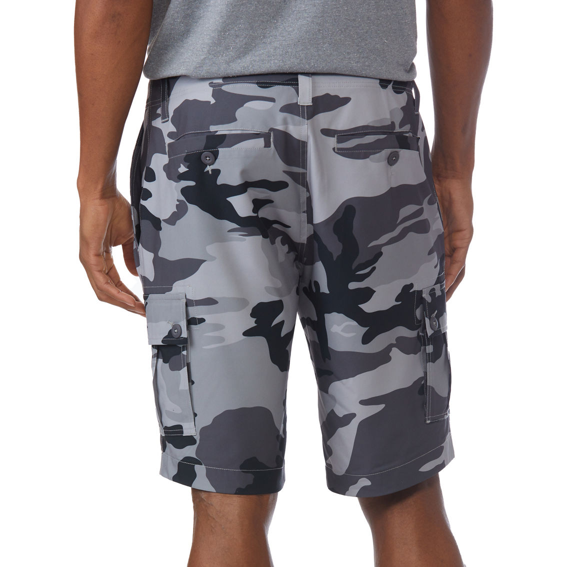 Wearfirst Stretch Poly Spandex Camo Cargo Shorts | Shorts | Clothing ...