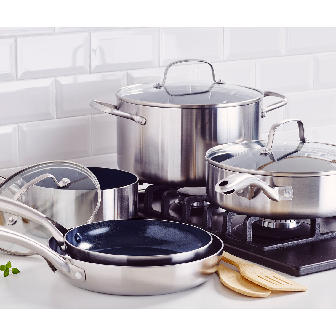 Blue Diamond Stainless Clad Pro 10 pc. Cookware Set - Image 2 of 2