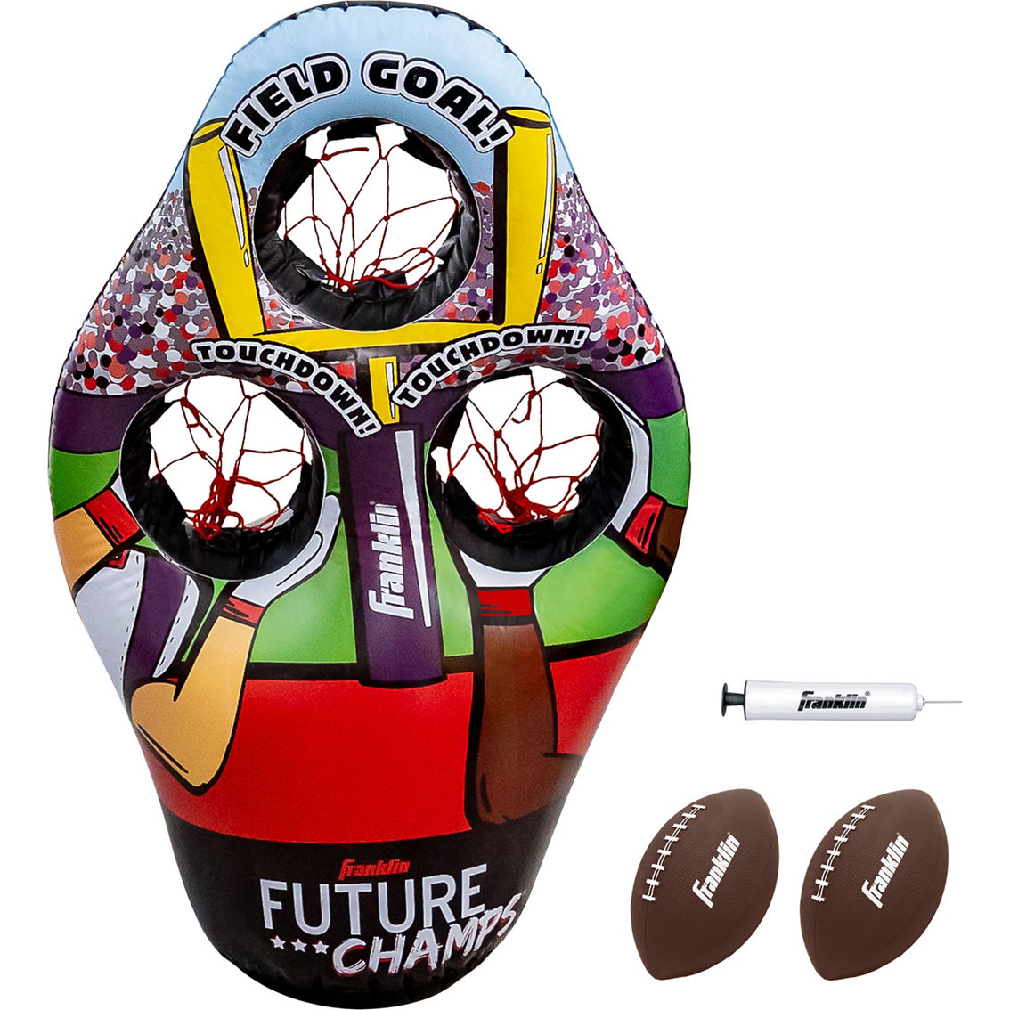 Franklin Kids Inflatable 3-Hole Football Target - Image 2 of 9