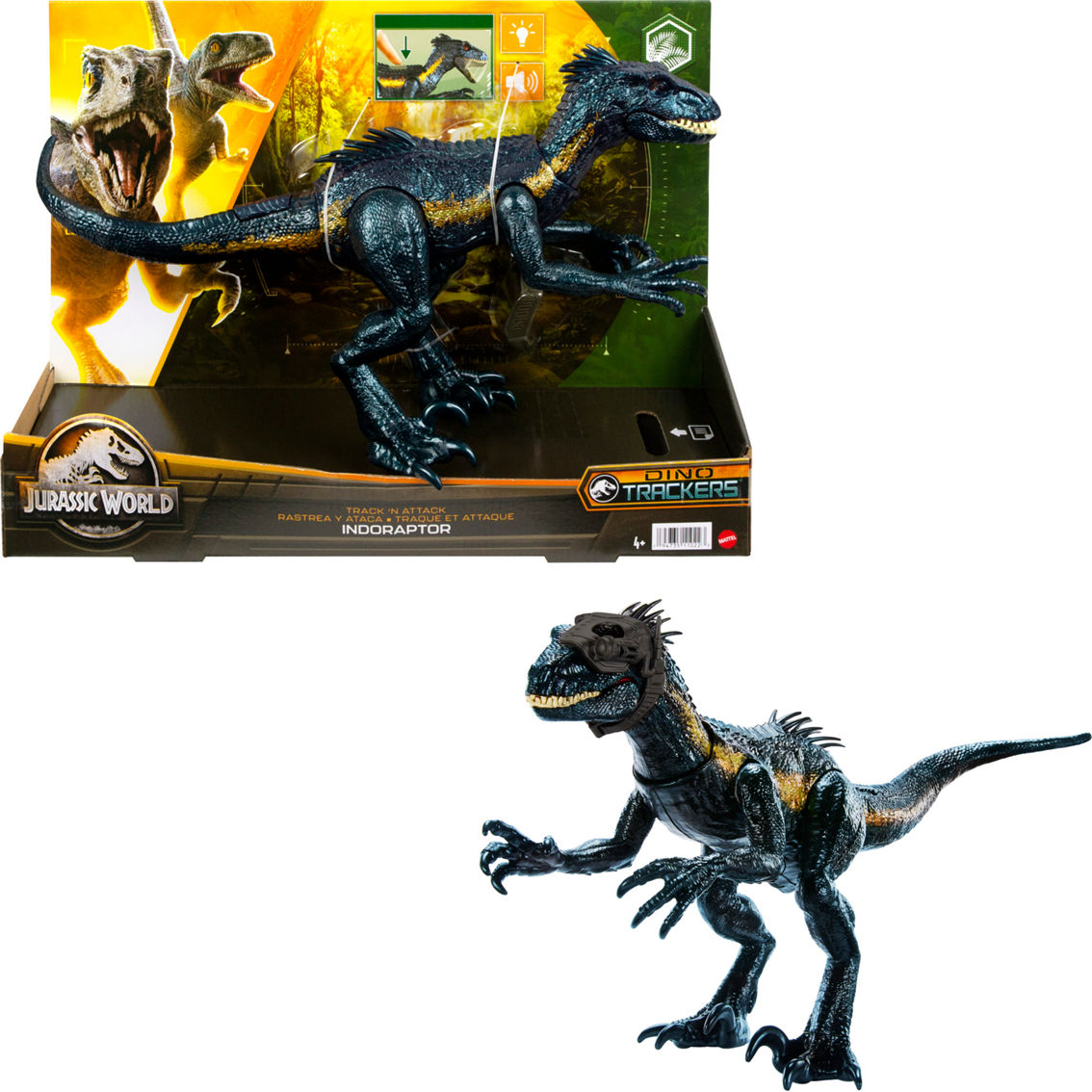 Jurassic World Fierce Changers Chase 'N Roar Tyrannosaurus Rex Toy - Image 2 of 6