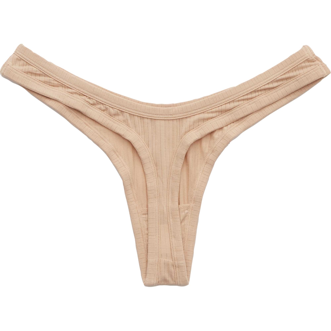 Aerie Juniors Modal Ribbed High Cut Thong Underwear, Panties, Clothing &  Accessories