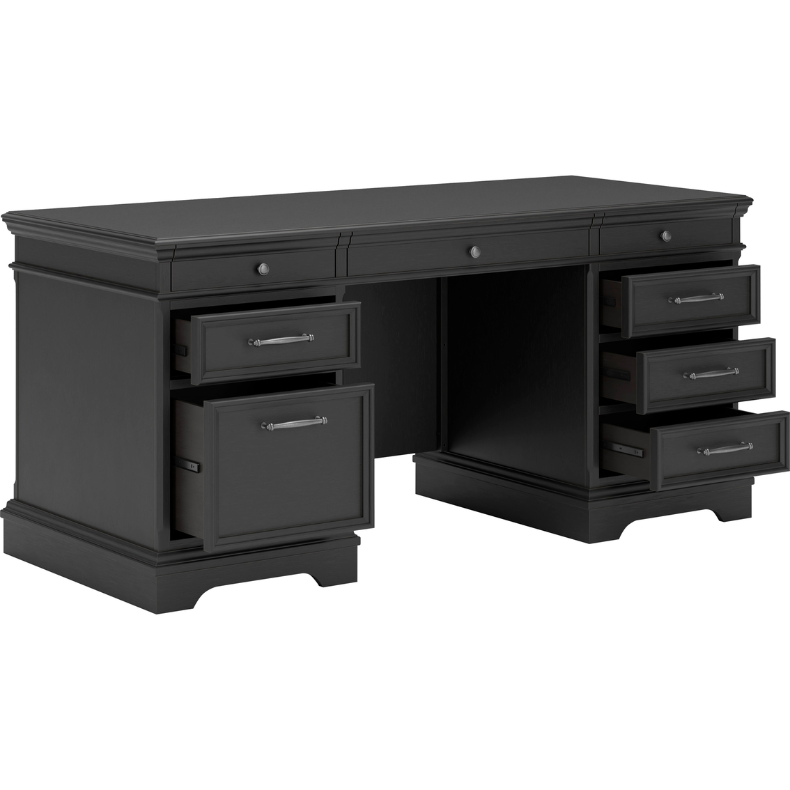 Signature Design by Ashley Beckincreek 66 in. Executive Office Desk - Image 4 of 7