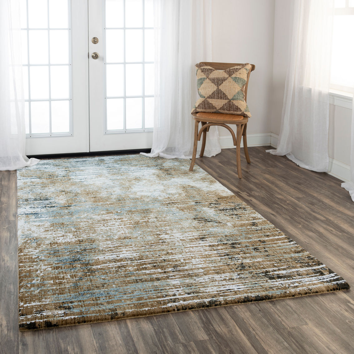 Rizzy Home Elite Brown Recycled Polyester Hybrid Area Rug - Image 5 of 6