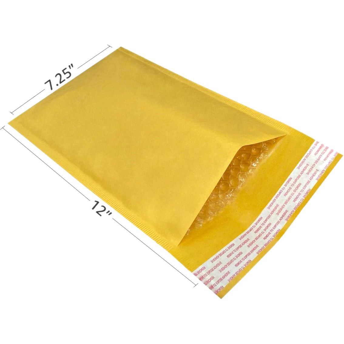 Kraft Bubble Mailer 7.25 x 12 in. #1 Pack of 100 - Image 2 of 4