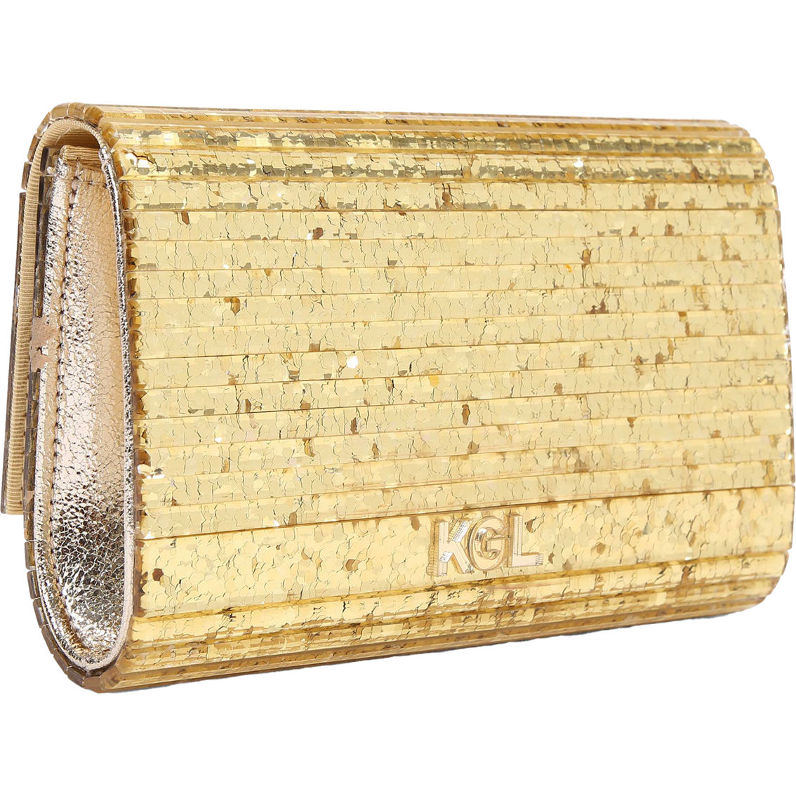 Kurt Geiger Party Eagle Clutch Drench Gold - Image 2 of 6
