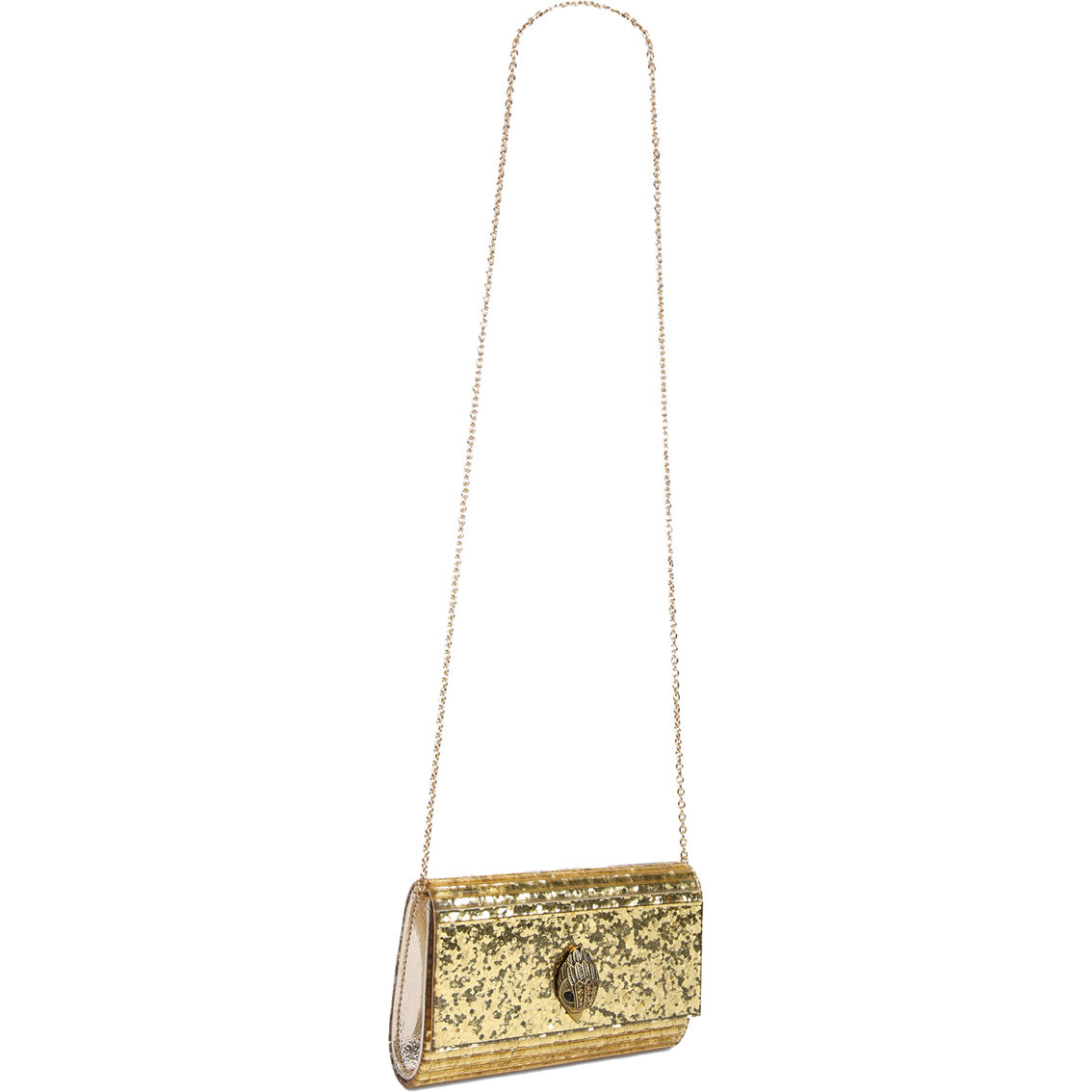 Kurt Geiger Party Eagle Clutch Drench Gold - Image 3 of 6