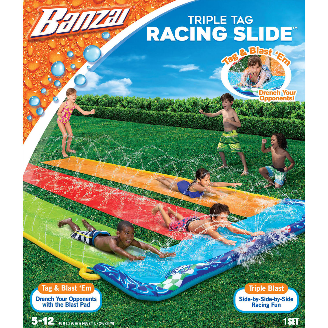Triple Tag Racing Slide 16 ft. - Image 2 of 4
