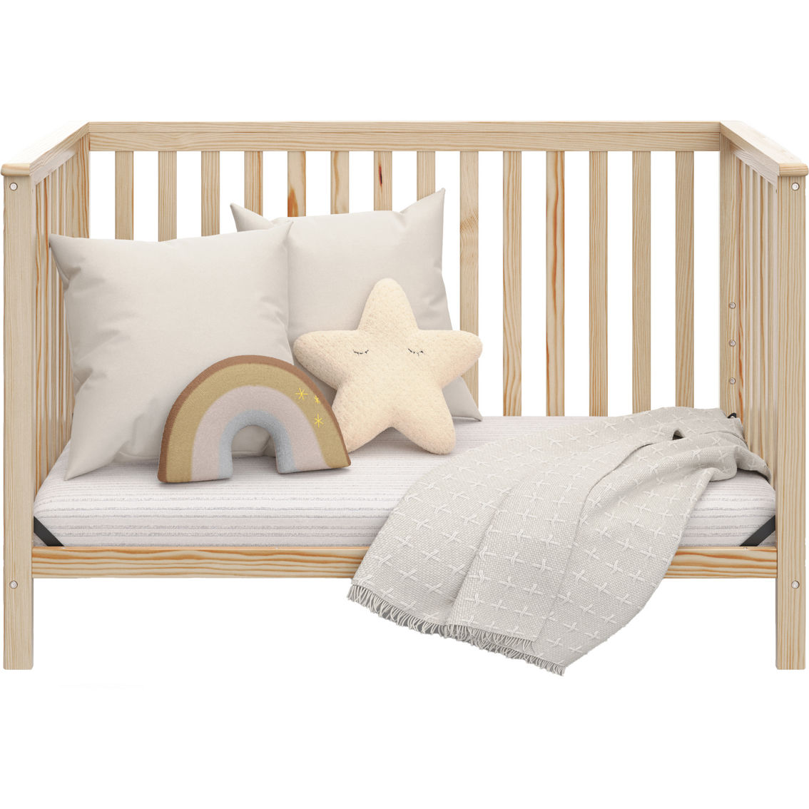 Storkcraft Hillcrest 4-in-1 Convertible Crib - Natural - Image 2 of 7