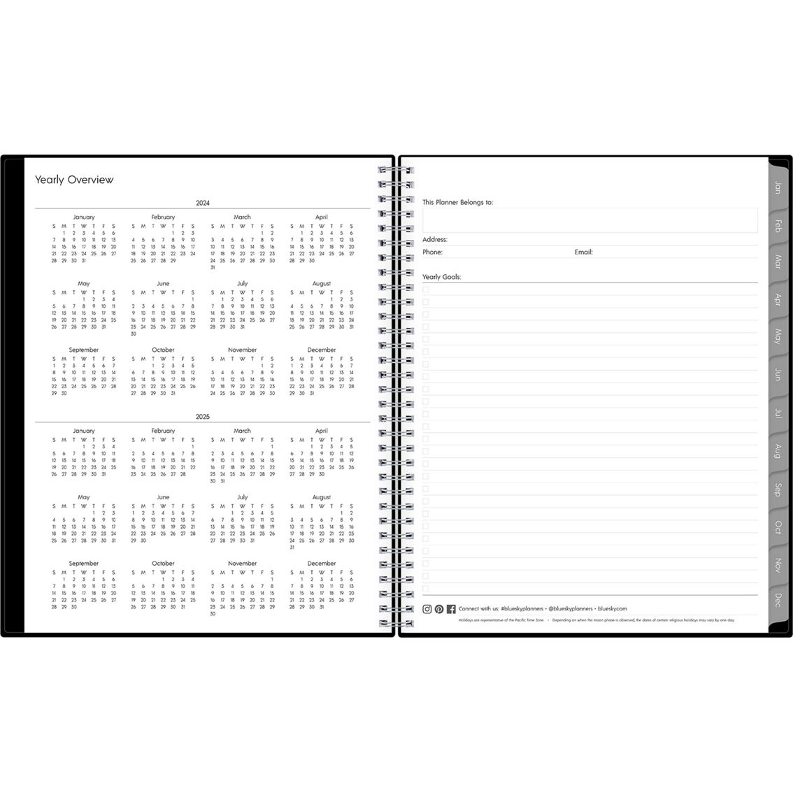 Bluesky 8.5 x 11 in. 2024 Planning Calendar - Image 5 of 8