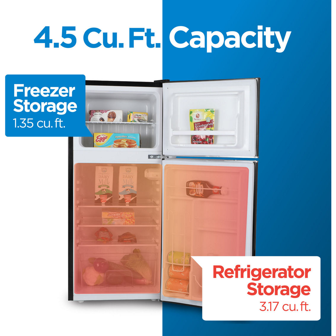 Commercial Cool 4.5 Cubic Foot TM Retro Refrigerator - Image 6 of 7