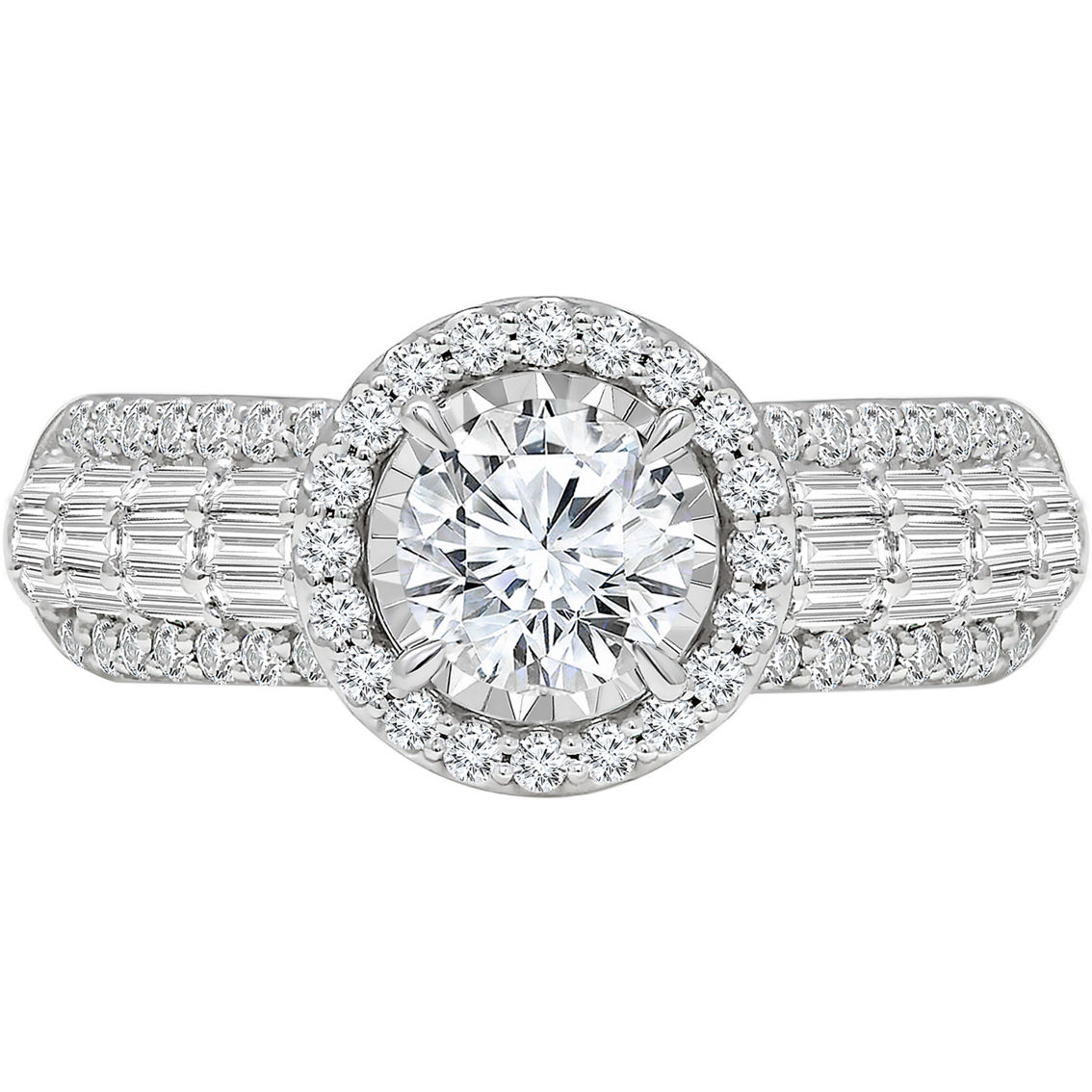 Ray of Brilliance 14K Gold 2 CTW IGI Certified Lab Grown Round Diamond Bridal Ring - Image 4 of 4