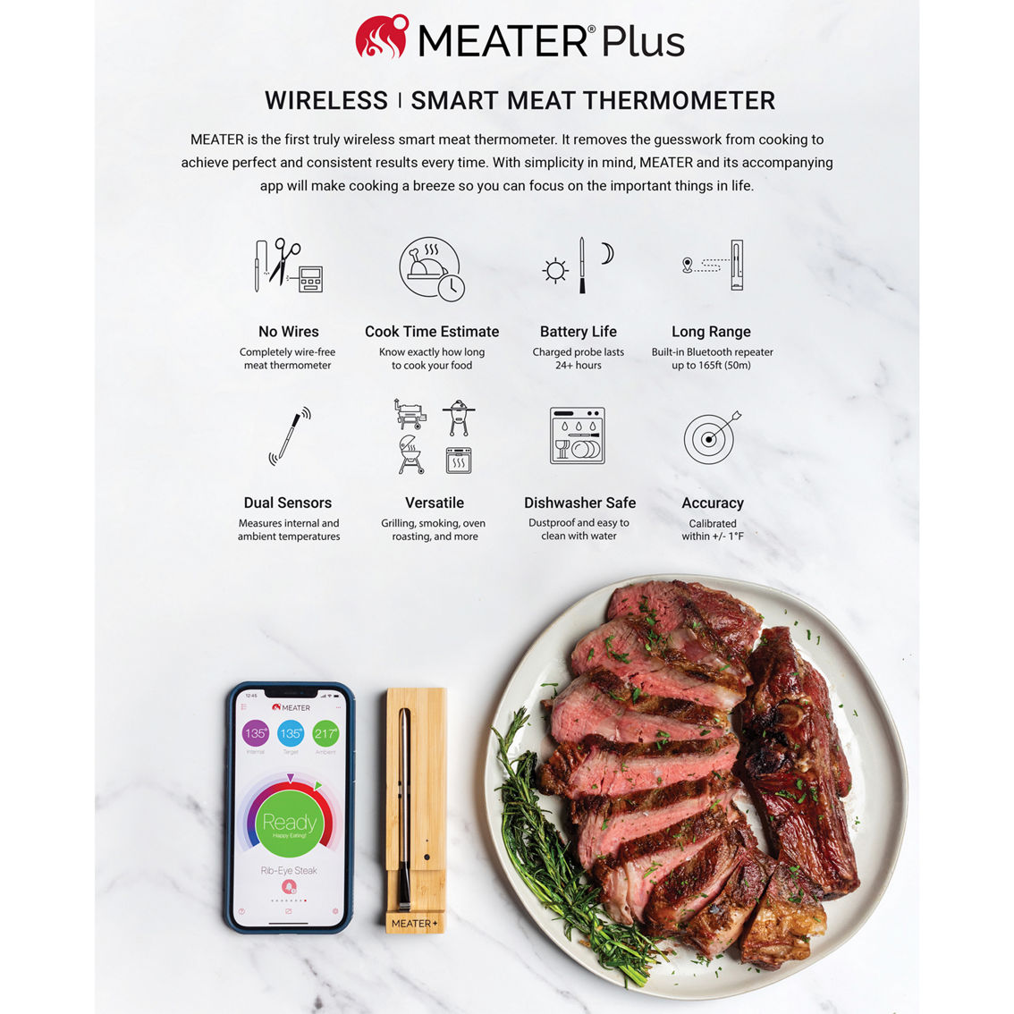 Traeger Meater Plus Wireless Meat Thermometer - Image 2 of 6
