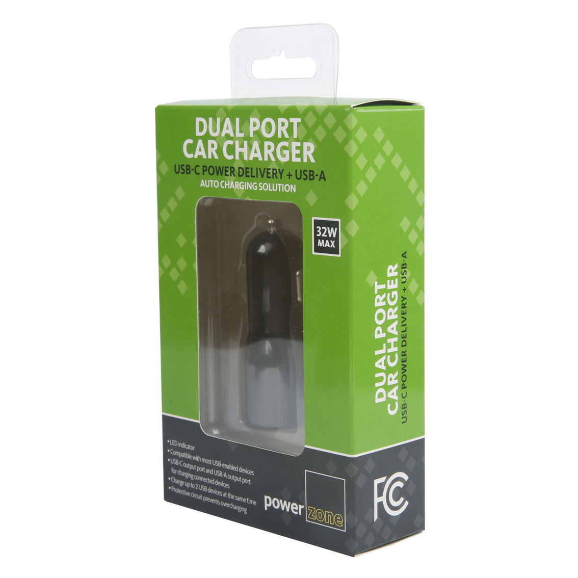 Powerzone Car Charger with USB-C and USB-A Dual Charging Ports - Image 5 of 5