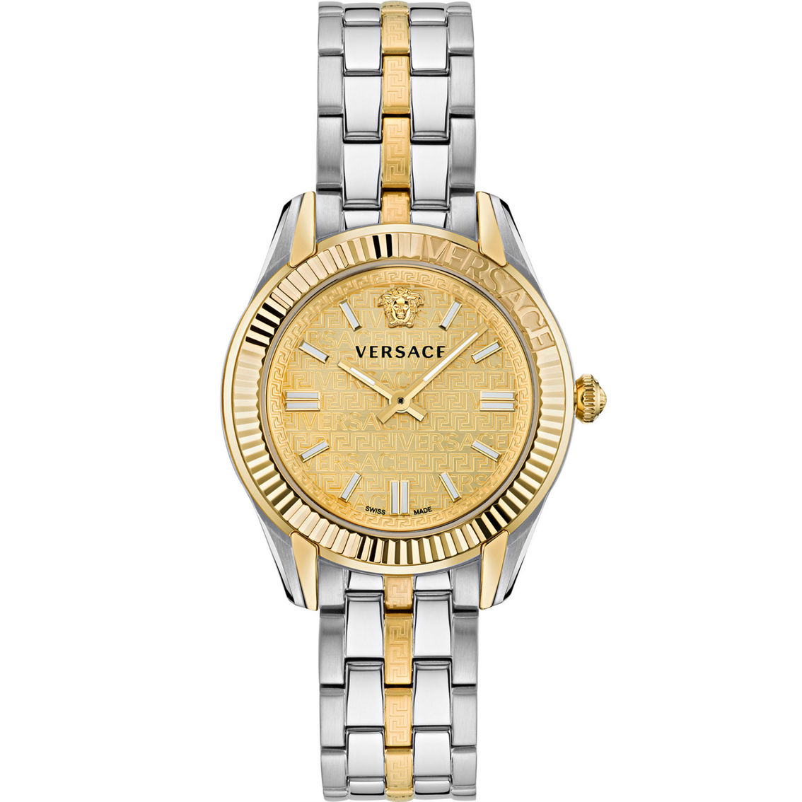 Versace Women's Greca Time Bracelet Watch Ve6c00523 | Two-tone Band ...
