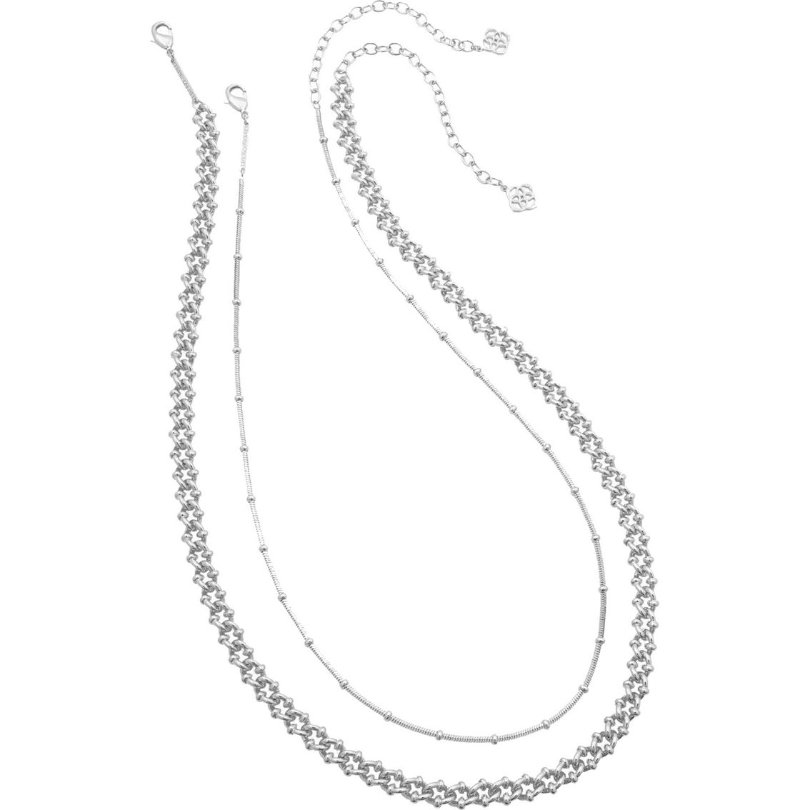 Kendra Scott Silver Lonnie Set Of 2 Chain Necklace | Other Necklaces ...