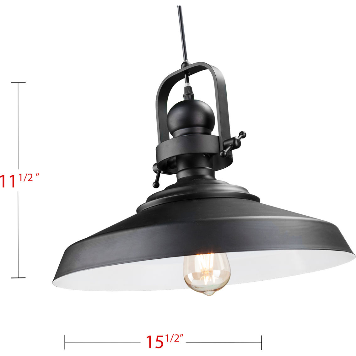 SEI Mindel Industrial Bell Pendant Lamp - Image 4 of 4