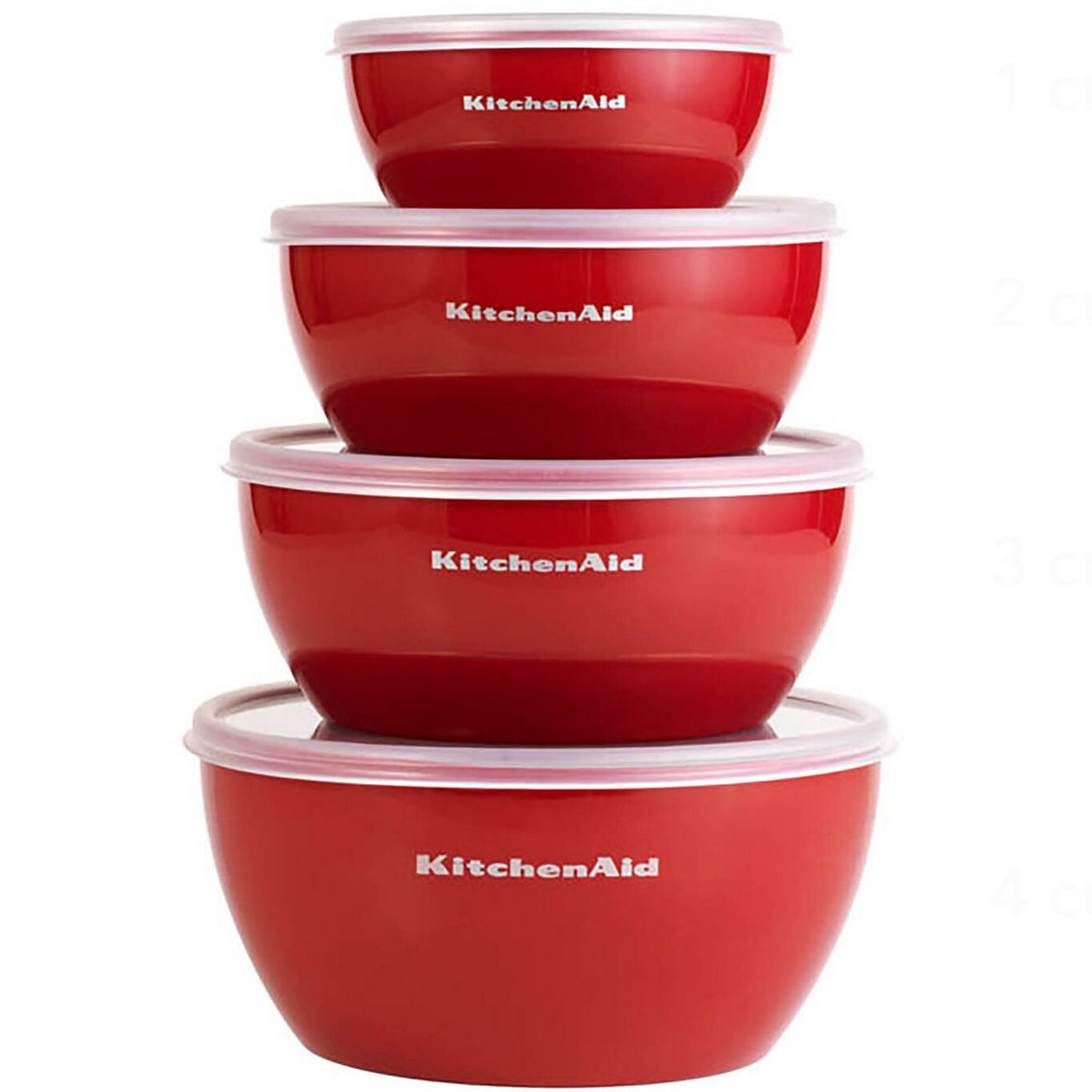 Kitchenaid Classic Prep Bowls 4 Pc. Set With Lids, Food Storage, Household
