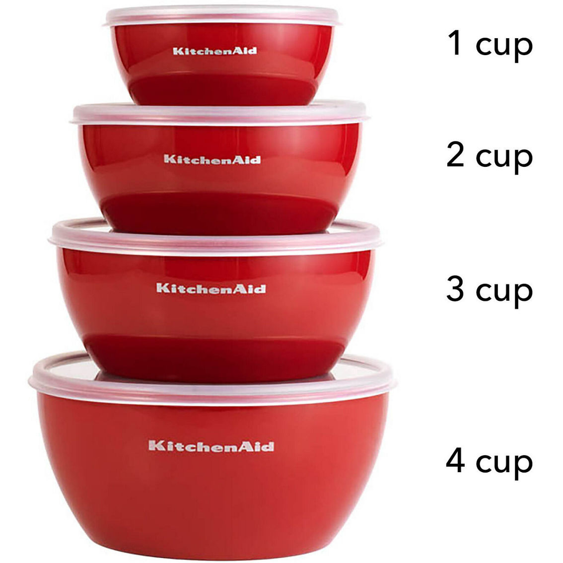 KitchenAid Classic Prep Bowls 4 pc. Set with Lids - Image 4 of 4