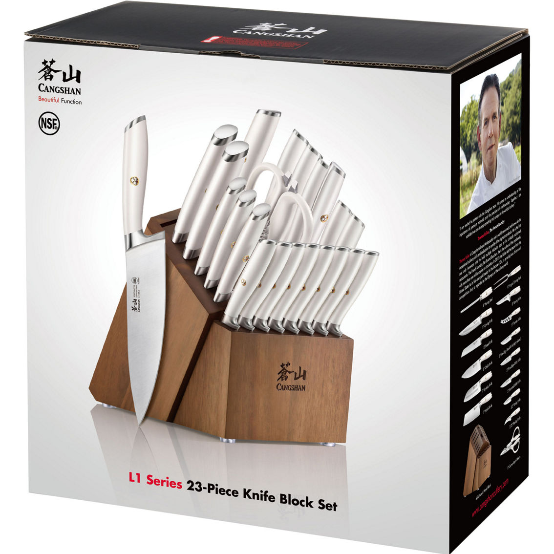Cangshan Cutlery L1 Series 17-Piece Knife Block Set