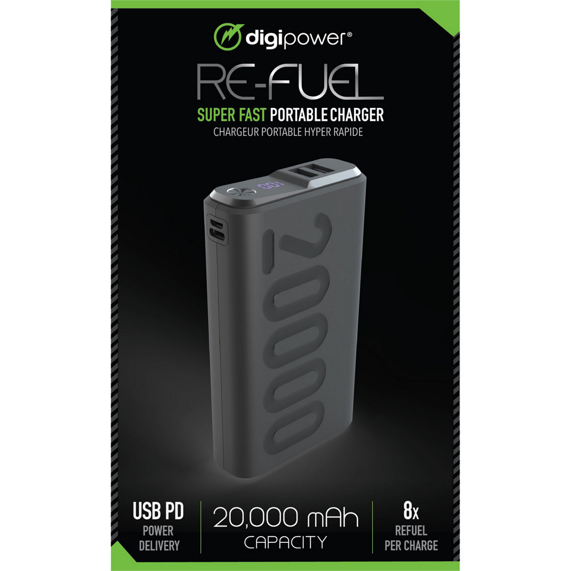 20,000mAh Fast Charging, Power Delivery (PD) Portable Battery/Power Ba –  Digipower