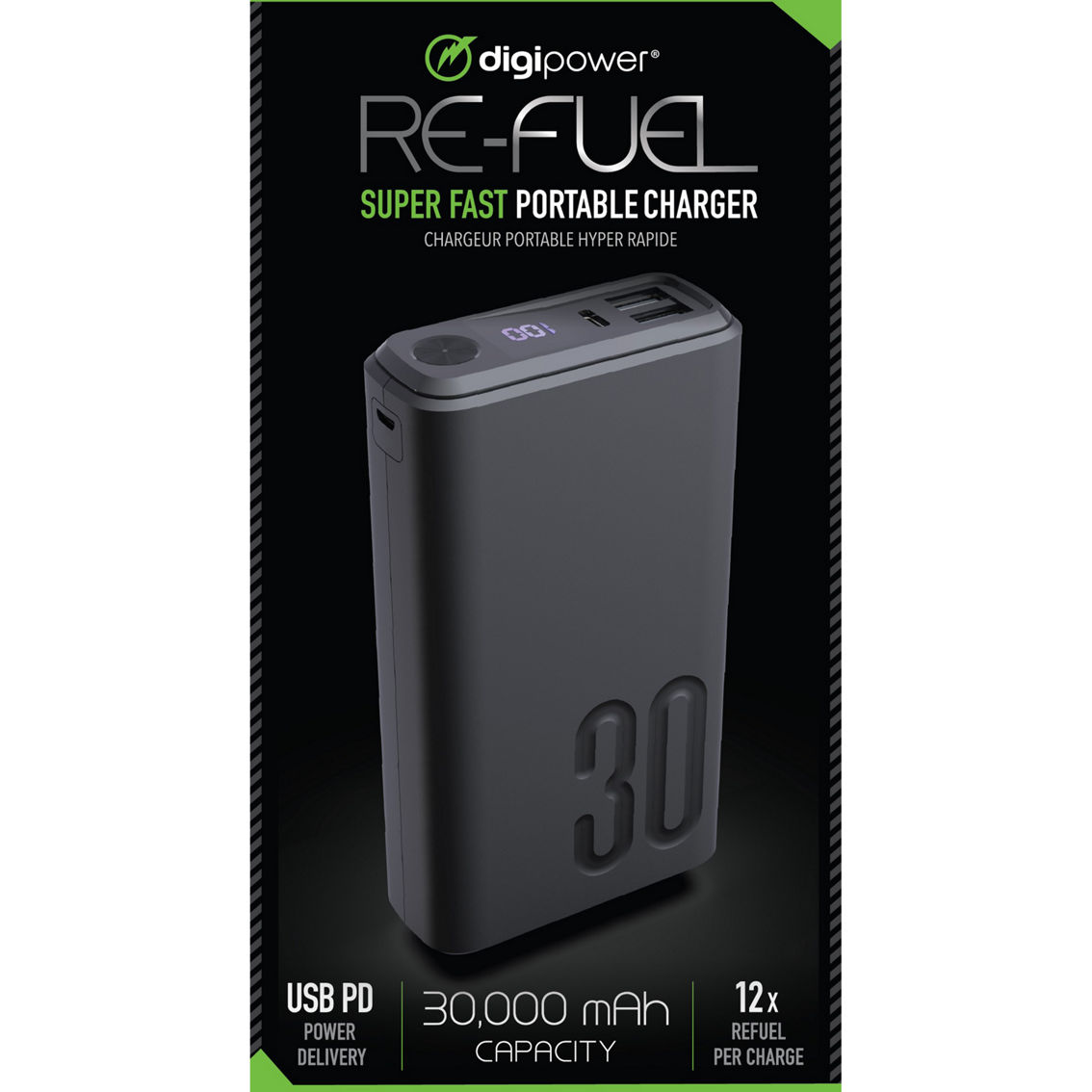 30,000mAh Fast Charging, Power Delivery (PD) Portable Battery/Power Ba –  Digipower