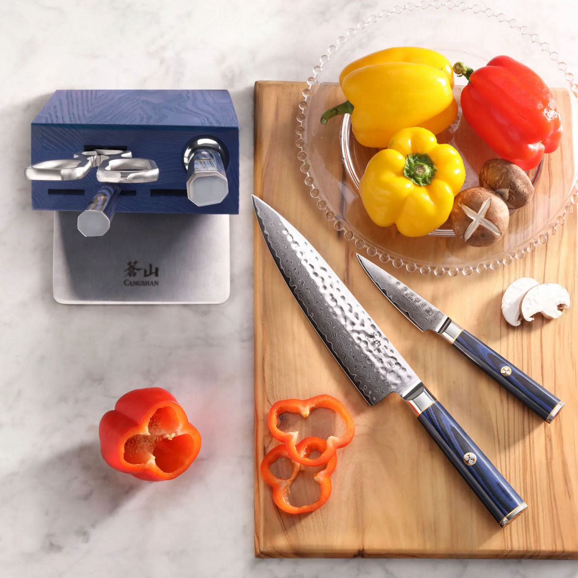 Cangshan Cutlery Kita Series 6 Piece Knife Hua Block Set - Image 6 of 7