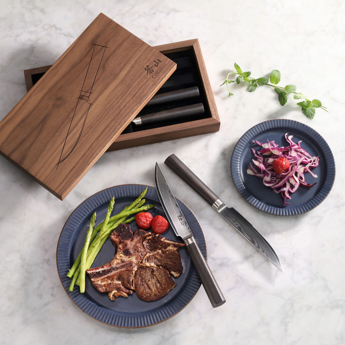 Cangshan Cutlery Haku Series Steak 4 pc. Set in Wood Box - Image 5 of 6