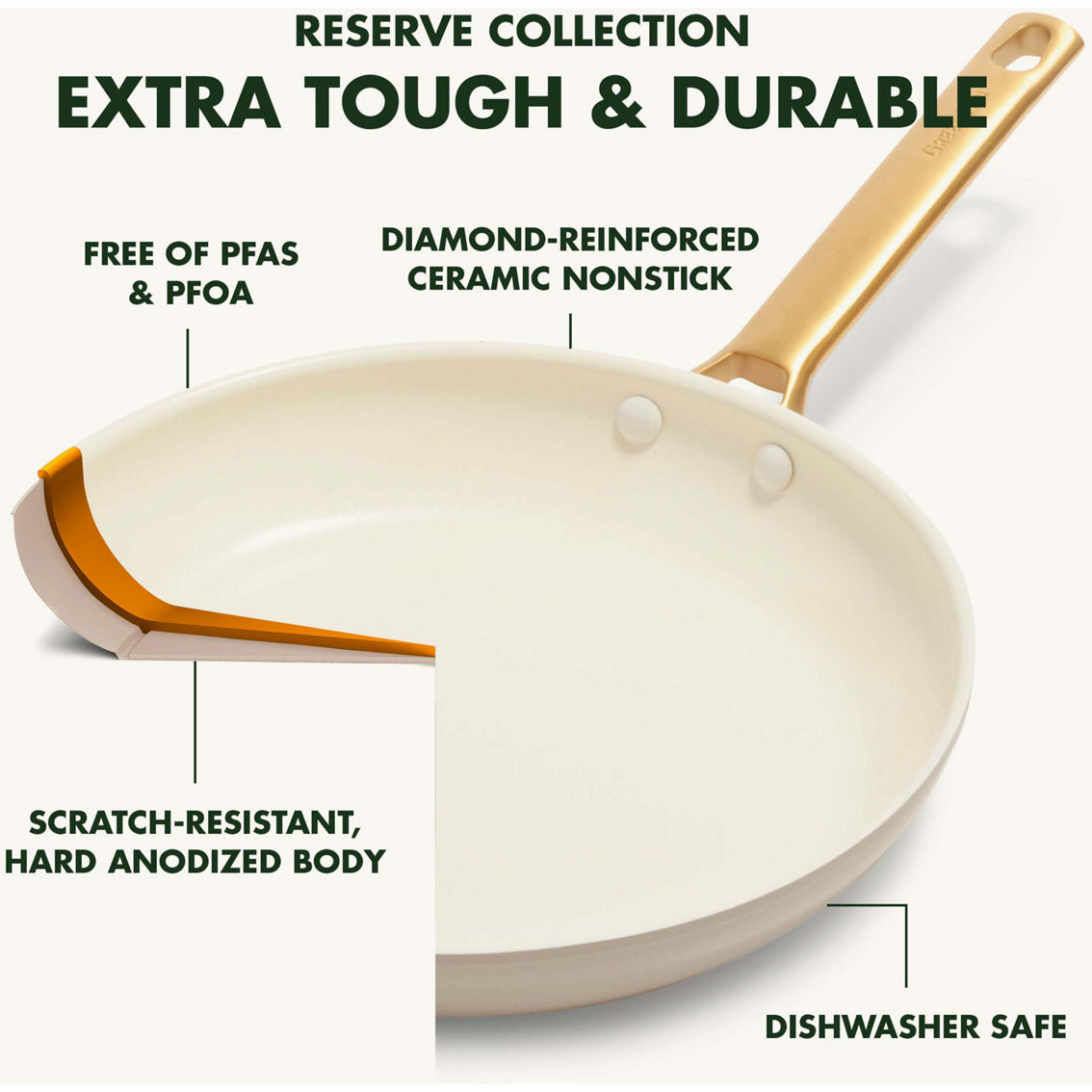 GreenPan Reserve Healthy Ceramic Non Stick 10 pc. Cookware Set - Image 9 of 10