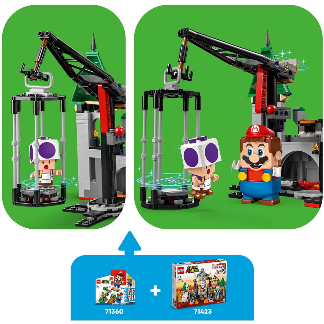 LEGO Super Mario Dry Bowser Castle Battle Expansion Set 71423 - Image 5 of 10