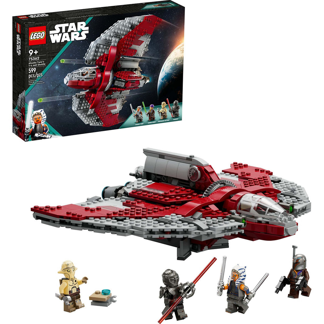LEGO Star Wars Ahsoka Tano's T-6 Jedi Shuttle 75362 - Image 3 of 10