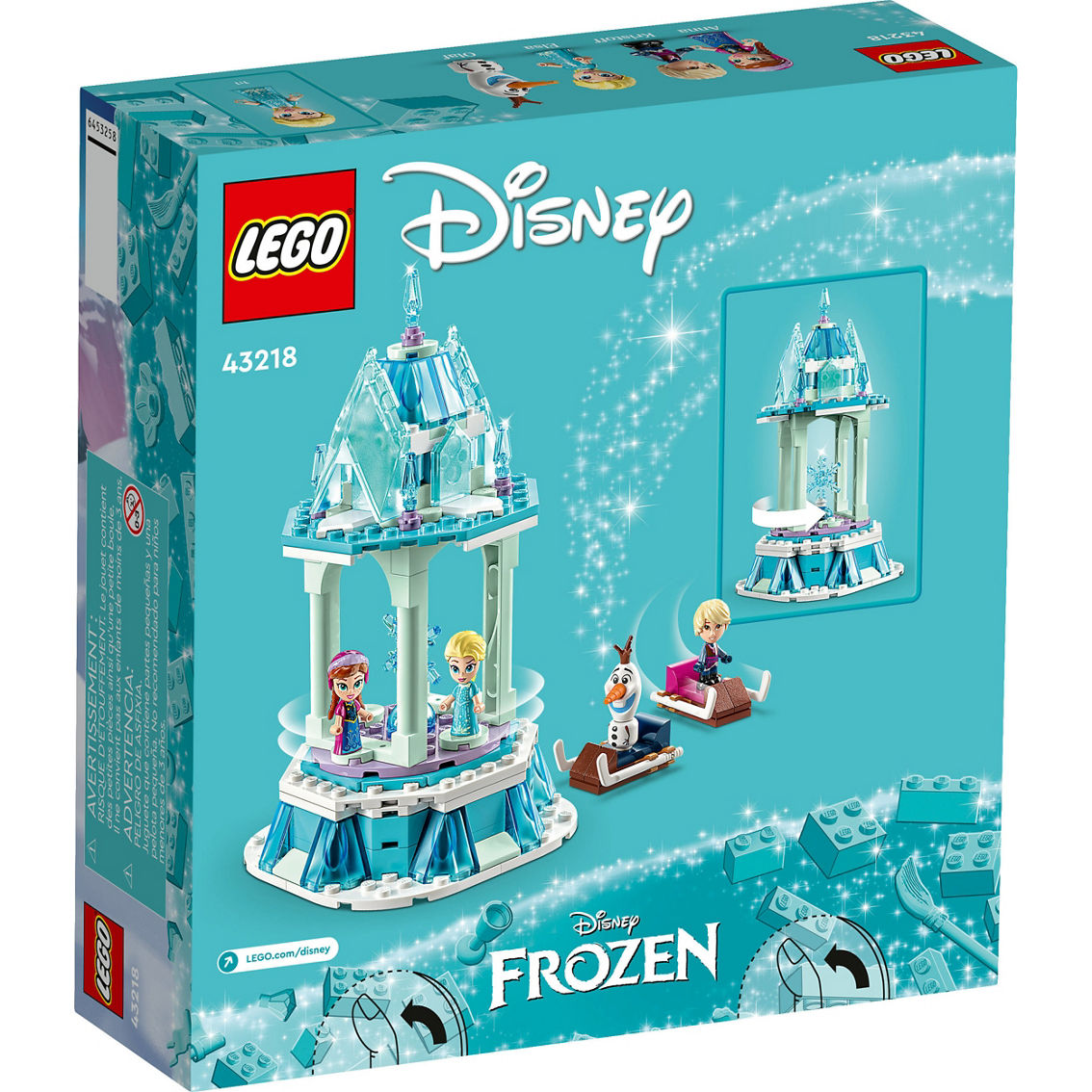 LEGO Disney Anna and Elsa's Magical Carousel 43218 Building Toy Set - Image 2 of 9