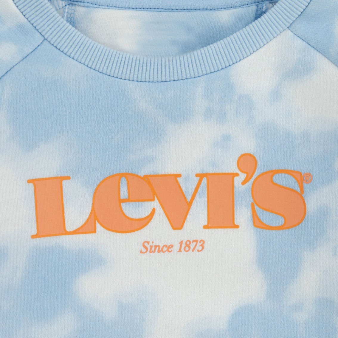 Levi's Little Girls Tie Dye Knit Sweatshirt and Pants 2 pc. Set - Image 3 of 6