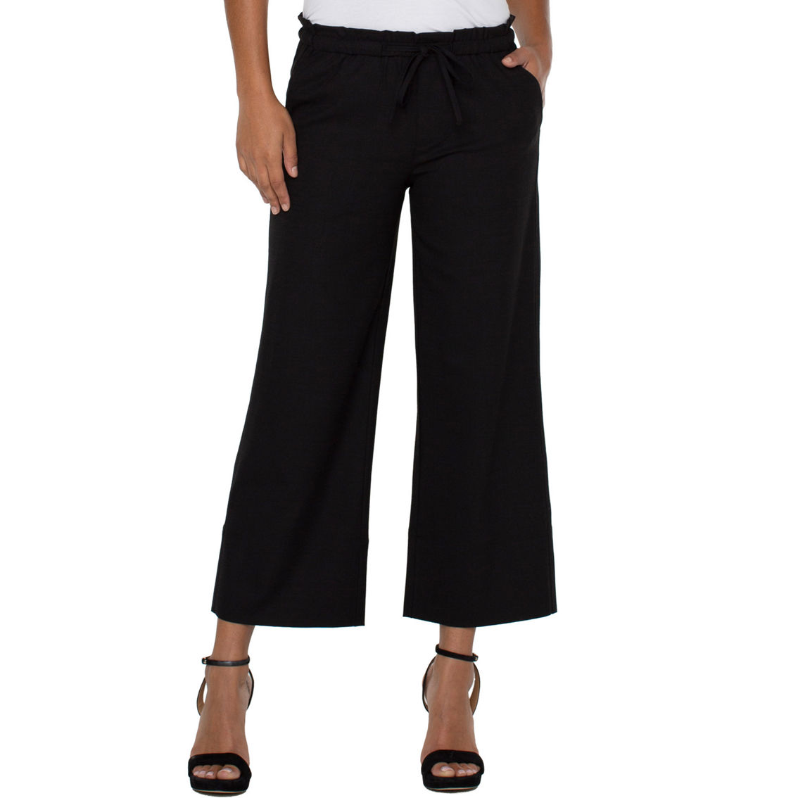 Liverpool Pull-on Tie Waist Wide Leg Ankle Pants | Pants | Clothing ...