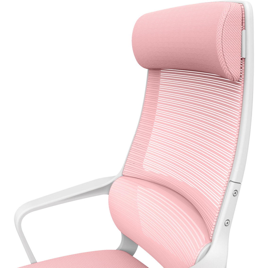 Furniture of America Tilih Pink-White Mesh Office Chair - Image 2 of 3