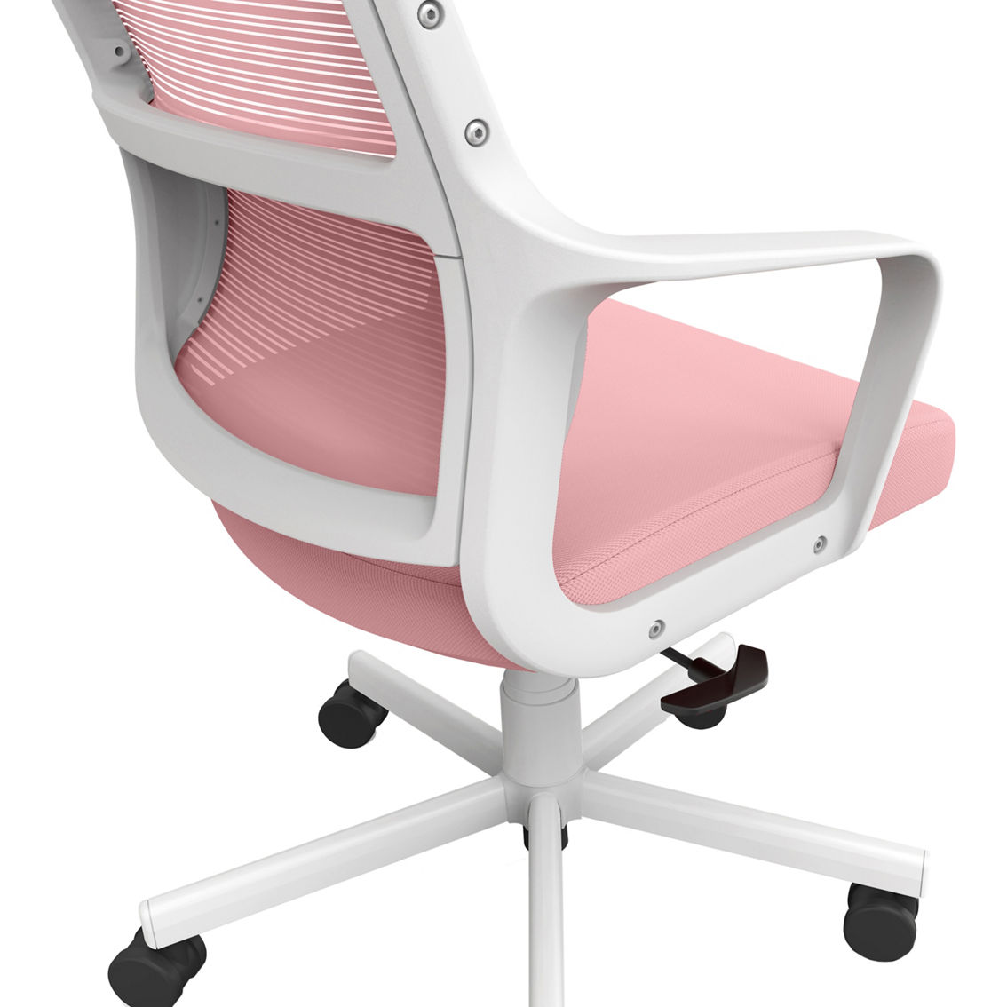 Furniture of America Tilih Pink-White Mesh Office Chair - Image 3 of 3