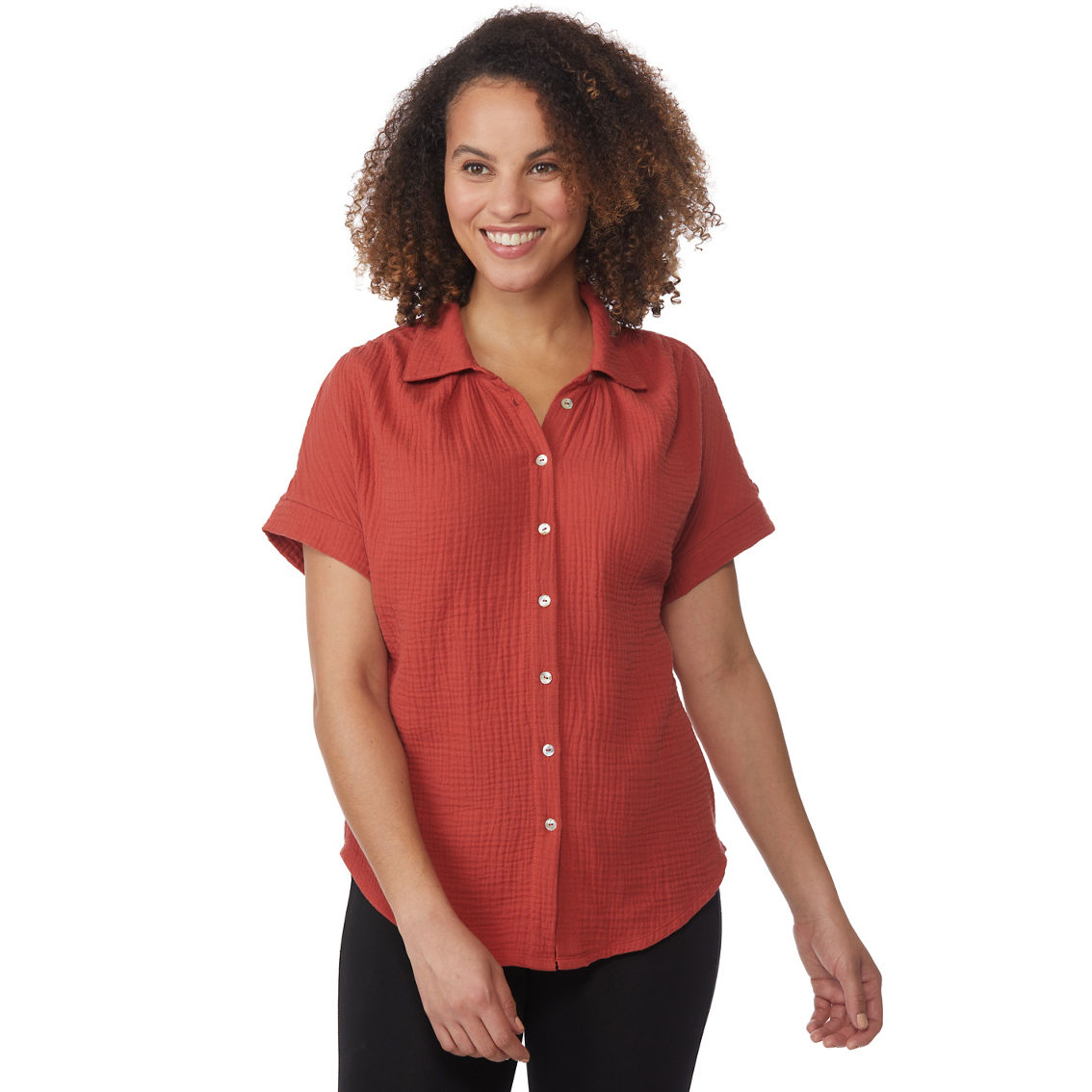 Jw Extended Shoulder Button Front Shirt | Tops | Clothing & Accessories ...