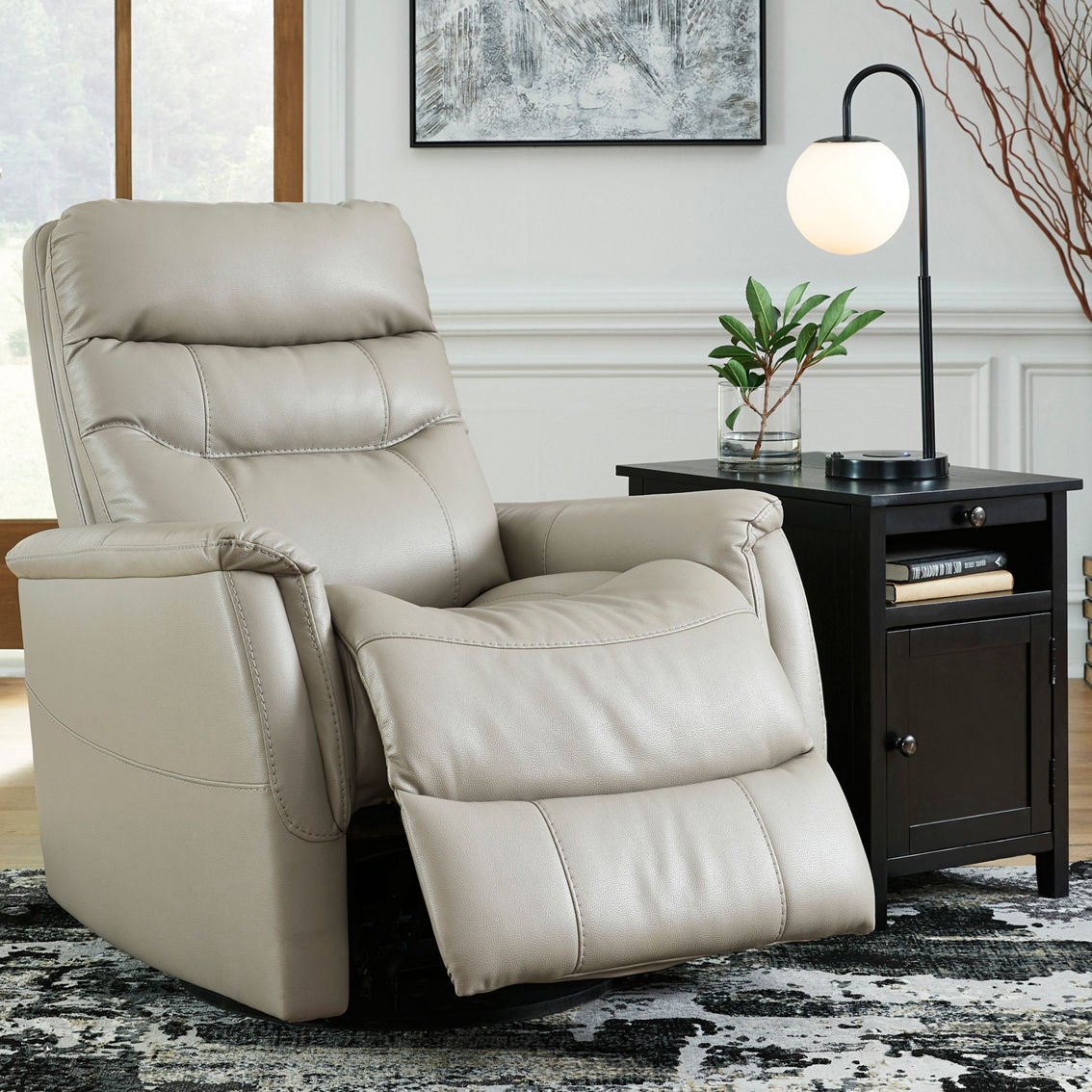 Signature Design by Ashley Riptyme Swivel Glider Recliner - Image 4 of 7