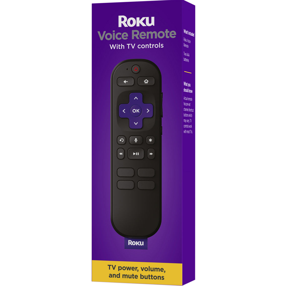 Roku Rca1r Roku Voice Remote (official) For Roku Players, Roku Audio And Roku Tv Streaming Media Electronics Shop The Exchange