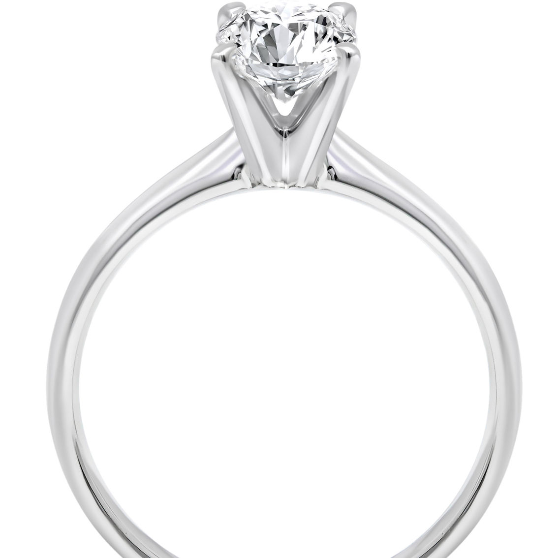 Ray of Brilliance 14K White Gold 1 1/2 CTW Lab Grown Oval Diamond Solitaire Ring - Image 3 of 4