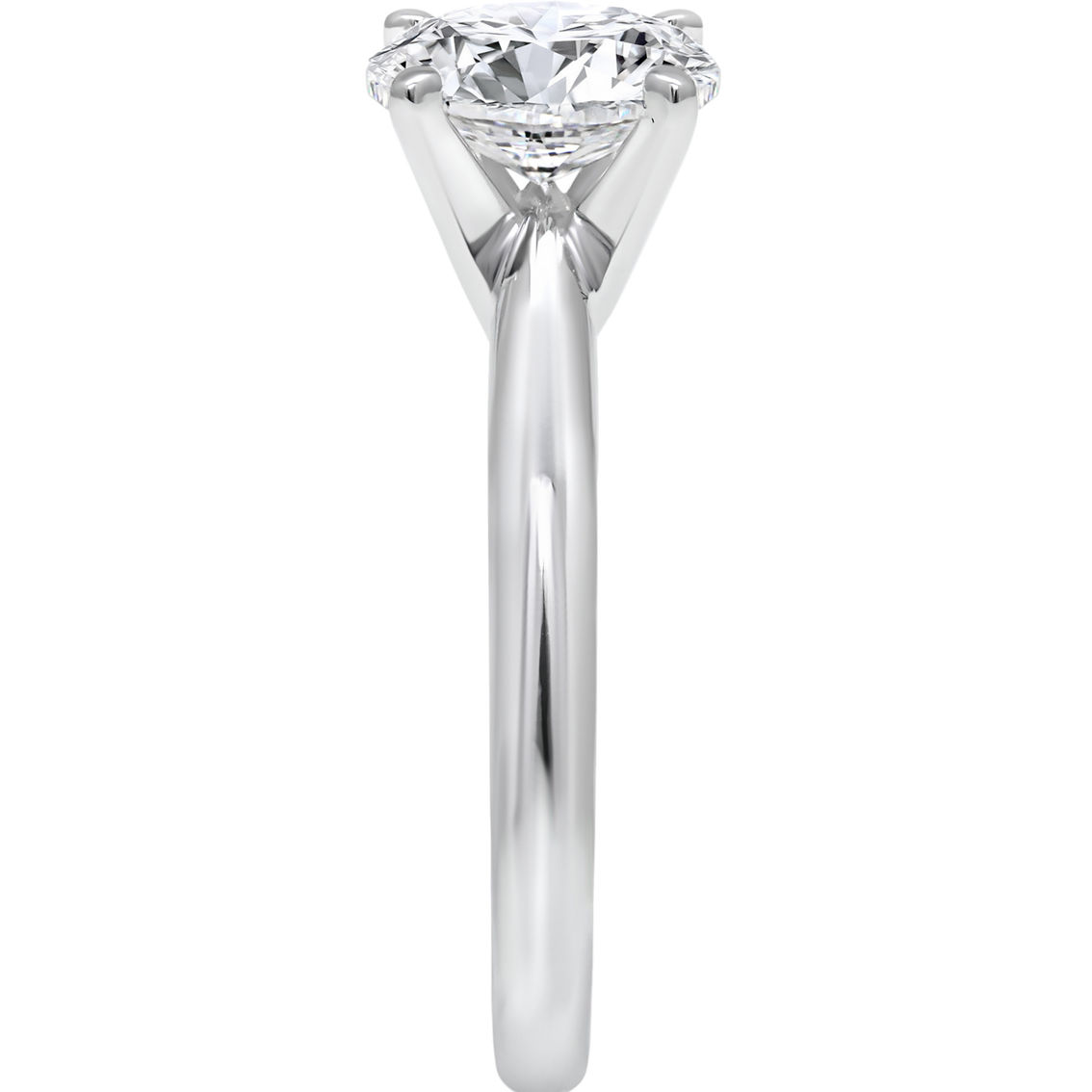 Ray of Brilliance 14K White Gold 2 CTW Lab Grown Oval Diamond Solitaire Ring - Image 3 of 4