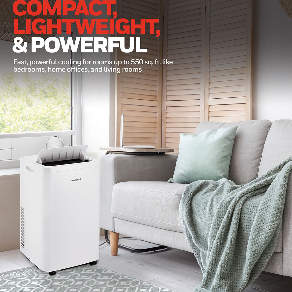 Honeywell 12,000 BTU Portable Air Condition with Dehumidifier and Fan in White - Image 8 of 9